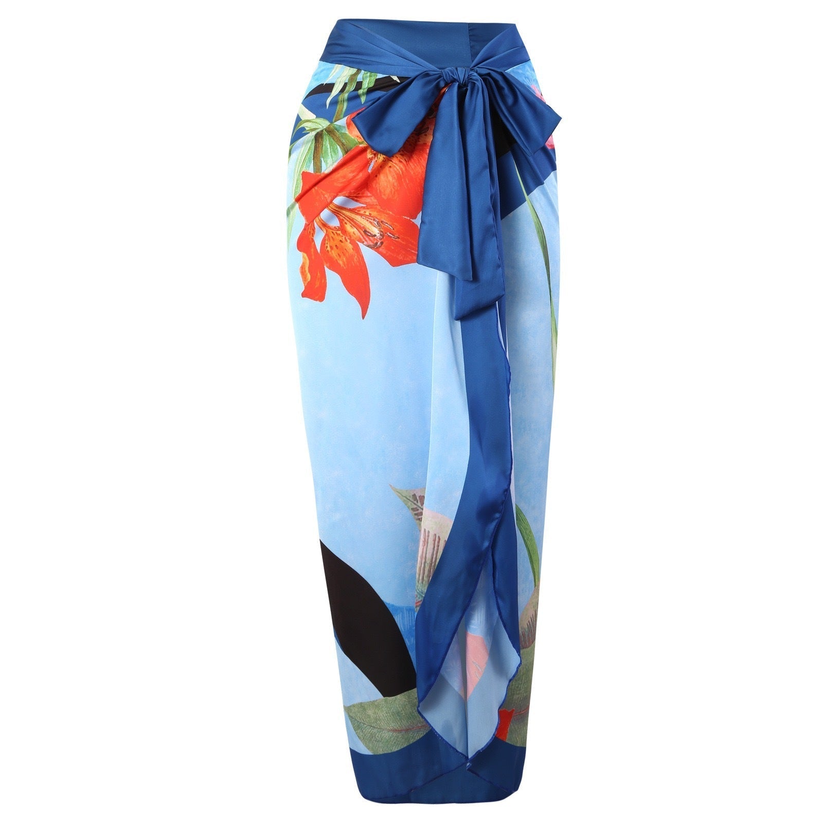 Two Piece Set Swimsuit Cross Belly Covering Printed Backless Sheath Dress Swimsuit Bella Mia